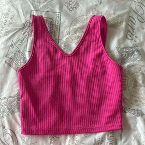 Hot pink tank top